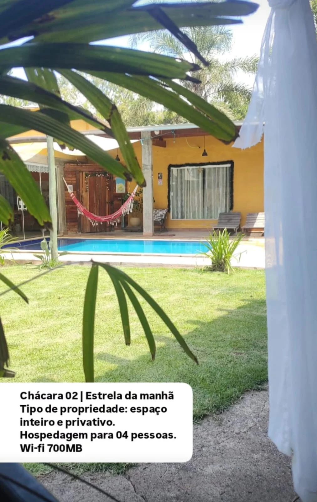 Área externa da Chácara Estrela da Manhã